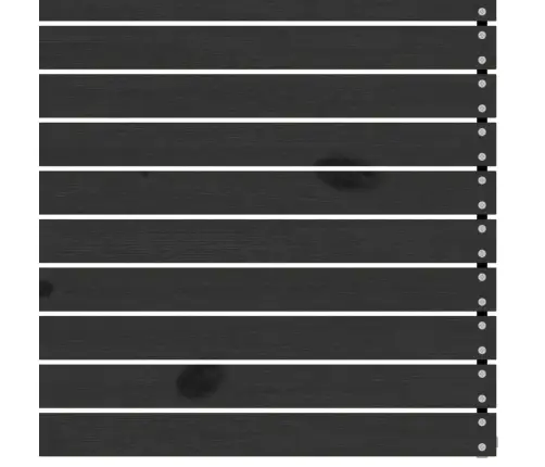 3-Daļīgs Dārza Atpūtas Mēbeļu Komplekts, Melns Priedes Koks Vidaxl