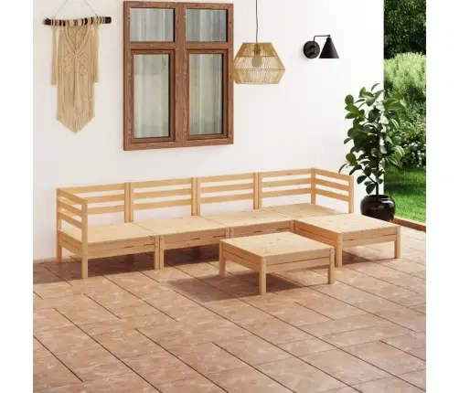 6-Daļīgs Dārza Atpūtas Mēbeļu Komplekts, Priedes Masīvkoks Vidaxl