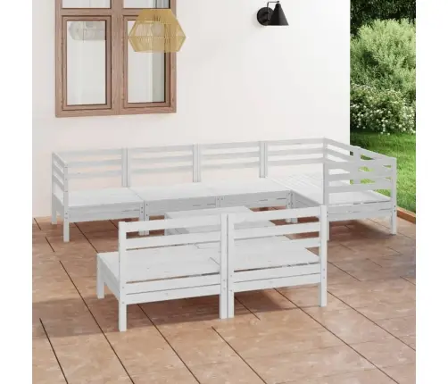 8-Osaline Aiadiivanikomplekt, Valge, Täismännipuit