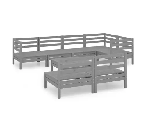 8-Osaline Aiadiivanikomplekt, Hall, Täismännipuit