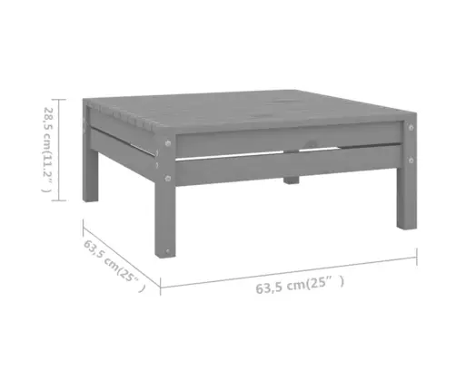 8-Osaline Aiadiivanikomplekt, Hall, Täismännipuit