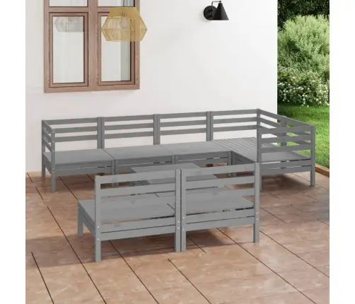 8-Osaline Aiadiivanikomplekt, Hall, Täismännipuit