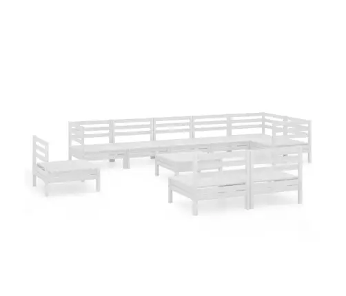 10-Osaline Aiadiivanikomplekt, Valge, Täismännipuit