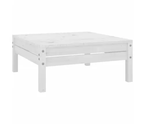 10-Daļīgs Dārza Atpūtas Mēbeļu Komplekts, Balts Priedes Koks Vidaxl