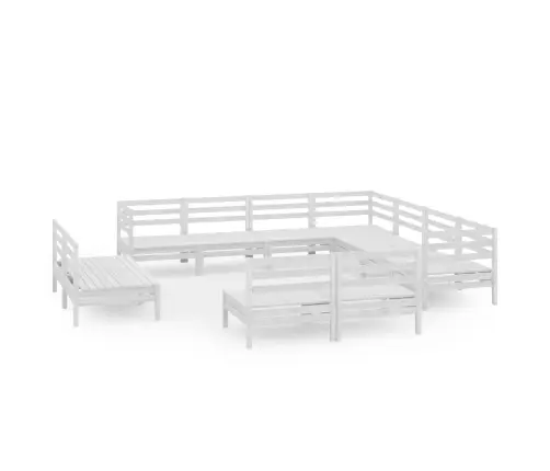 11-Osaline Aiadiivanikomplekt, Valge, Täismännipuit