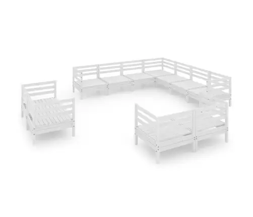 11-Osaline Aiadiivanikomplekt, Valge, Täismännipuit