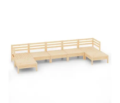 7-Daļīgs Dārza Atpūtas Mēbeļu Komplekts, Priedes Masīvkoks Vidaxl