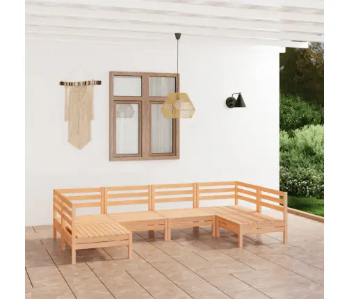 6-Daļīgs Dārza Atpūtas Mēbeļu Komplekts, Priedes Masīvkoks Vidaxl