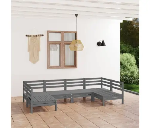 6-Osaline Aiadiivanikomplekt, Hall, Täismännipuit