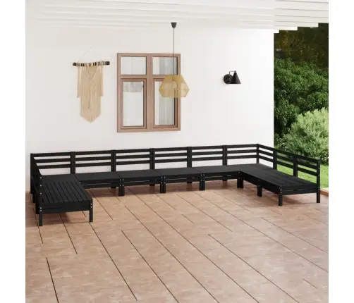 10-Daļīgs Dārza Atpūtas Mēbeļu Komplekts, Priedes Masīvkoks Vidaxl