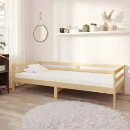 Dīvāngulta Ar Matraci, 90X200 Cm, Priedes Masīvkoks Vidaxl