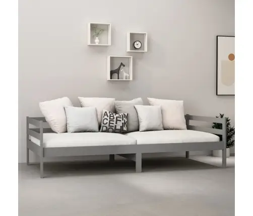 Päevavoodi Madratsiga, 90X200 cm Hall, Täismännipuit