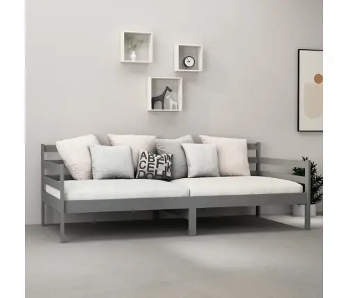 Päevavoodi Madratsiga, 90X200 cm Hall, Täismännipuit