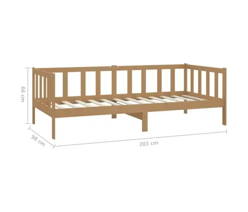 Dīvāngulta Ar Matraci, 90X200Cm, Medus Brūna, Priedes Masīvkoks Vidaxl Dīvāngulta Ar Matraci, 90X200Cm, Medus Brūna, Priedes Masīvkoks Vidaxl