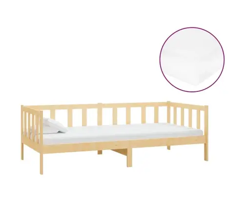 Dīvāngulta Ar Matraci, 90X200 Cm, Priedes Masīvkoks Vidaxl