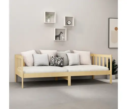 Dīvāngulta Ar Matraci, 90X200 Cm, Priedes Masīvkoks Vidaxl