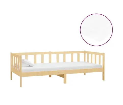 Lova Su Čiužiniu, 90X200cm Pušies Medienos Masyvas