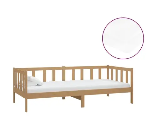 Lova Su Čiužiniu, Medaus Ruda, 90X200cm Pušies Masyvas