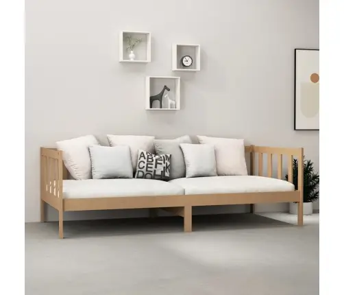 Lova Su Čiužiniu, Medaus Ruda, 90X200cm Pušies Masyvas