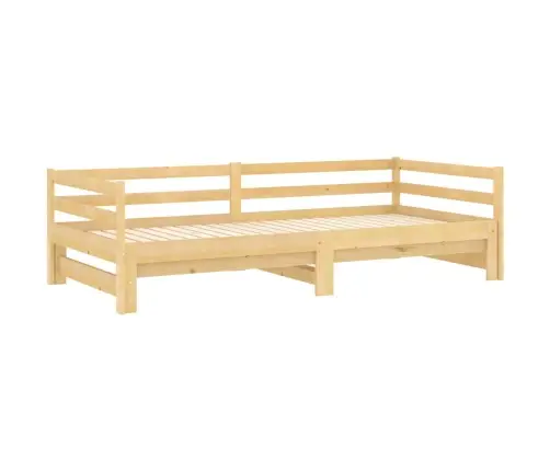 Izvelkama Gulta, 2X(90X200) Cm, Priedes Masīvkoks Vidaxl