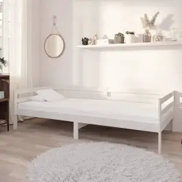 Dīvāngulta Ar Atvilktnēm, 90X200 Cm, Balta, Priedes Masīvkoks Vidaxl Dīvāngulta Ar Atvilktnēm, 90X200 Cm, Balta, Priedes Masīvkoks Vidaxl