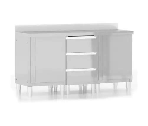 Virtuves Skapīši, 3 Gab., Nerūsējošais Tērauds Vidaxl