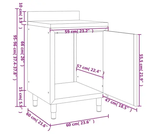 Virtuves Skapīši, 3 Gab., Nerūsējošais Tērauds Vidaxl