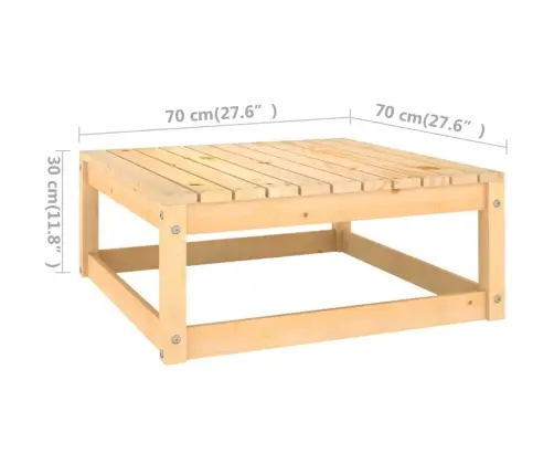 6-Osaline Aiamööbli Komplekt Patjadega, Männipuit