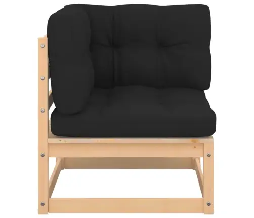 4-Osaline Aiamööblikomplekt Istmepatjadega, Männipuit