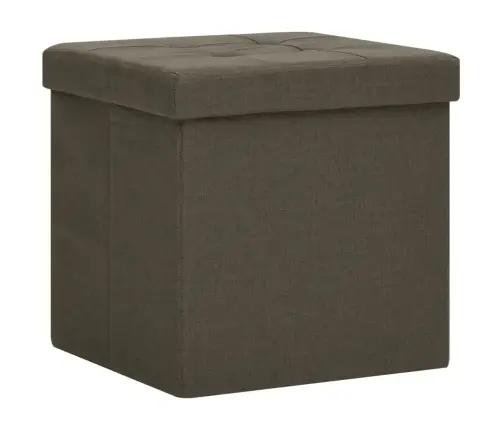 Sulankstoma Taburetė-Daiktadėžė, Tamsiai Ruda, Dirbtinis Linas