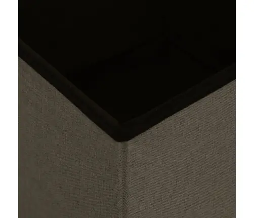 Sulankstoma Taburetė-Daiktadėžė, Tamsiai Ruda, Dirbtinis Linas