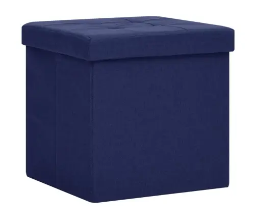 Soliņš Ar Kasti, Salokāms, Zils, Mākslīgais Lins Vidaxl