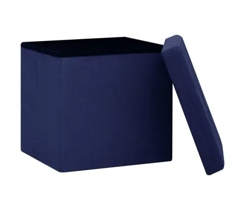 Soliņš Ar Kasti, Salokāms, Zils, Mākslīgais Lins Vidaxl