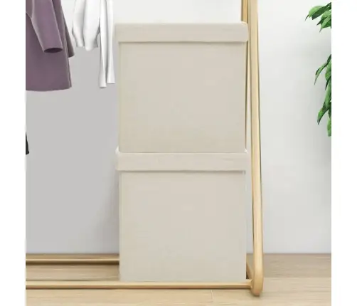 Kokkupandavad Tumbad 2 Tk, Kreemjasvalge, Kunstlina