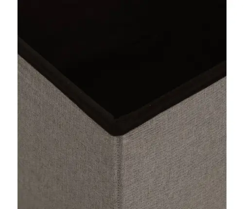 Soliņi Ar Kasti, 2 Gab., Salokāmi, Pelēkbrūni, Mākslīgais Lins Vidaxl