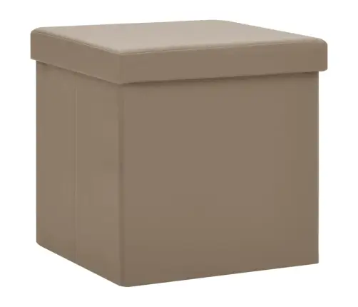 Sulankstoma Taburetė-Daiktadėžė, Kapučino Spalvos, Pvc