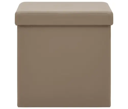 Sulankstoma Taburetė-Daiktadėžė, Kapučino Spalvos, Pvc