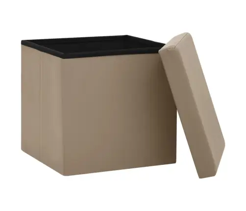 Sulankstoma Taburetė-Daiktadėžė, Kapučino Spalvos, Pvc