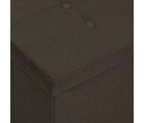 Soliņš Ar Kasti, Tumši Brūns, Mākslīgais Lins Vidaxl