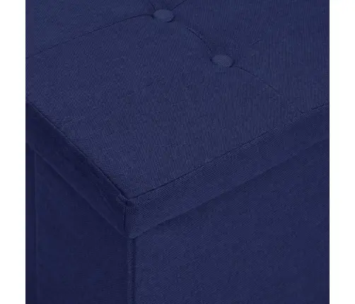 Soliņš Ar Kasti, Salokāms, Zils, Mākslīgais Lins Vidaxl