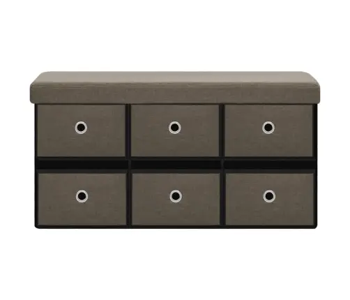 Soliņš Ar Kasti, Brūns, 76X38X38 Cm, Mākslīgais Lins Vidaxl