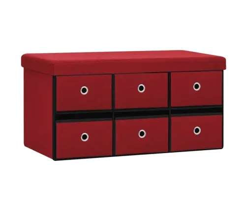 Suoliukas-Daiktadėžė, Vyno, 76X38X38cm Dirbtinis Linas