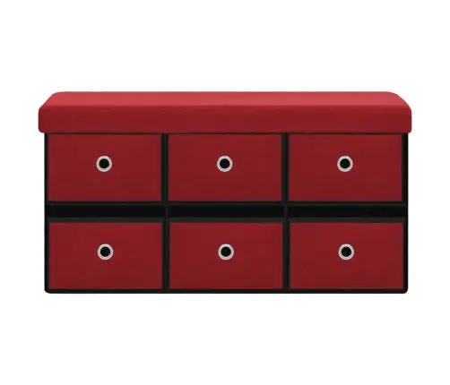 Suoliukas-Daiktadėžė, Vyno, 76X38X38cm Dirbtinis Linas