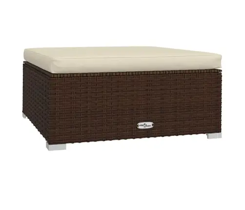 Sodo Pakoja Su Pagalvėle, Ruda, 70X70X30cm Poliratanas