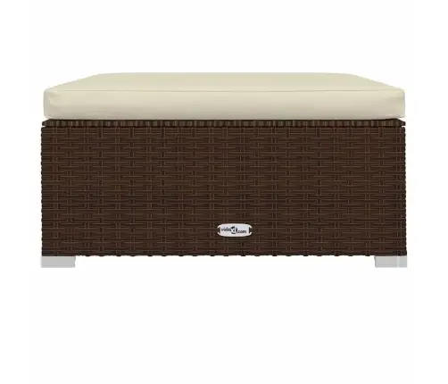 Sodo Pakoja Su Pagalvėle, Ruda, 70X70X30cm Poliratanas