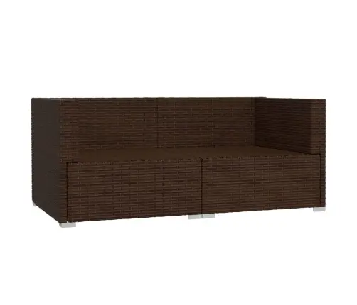 2-Kohaline Diivan Patjadega, Pruun, Polürotang