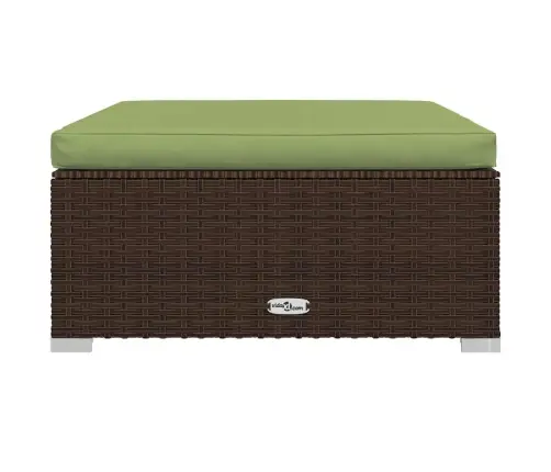 Sodo Komplektas Su Pagalvėlėmis, 4 Dalių, Rudas, Poliratanas