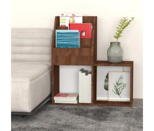 Bērnu Grāmatplaukts, Brūns, 71X30X78,5 Cm, Inženierijas Koks Vidaxl