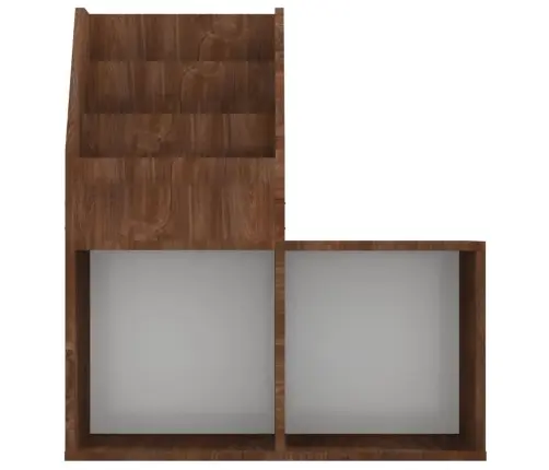 Bērnu Grāmatplaukts, Brūns, 71X30X78,5 Cm, Inženierijas Koks Vidaxl