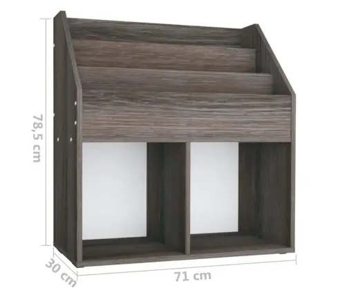 Laste Ajakirjariiul, Hall Ja Sonoma, 71X30X78,5 cm Tehispuit